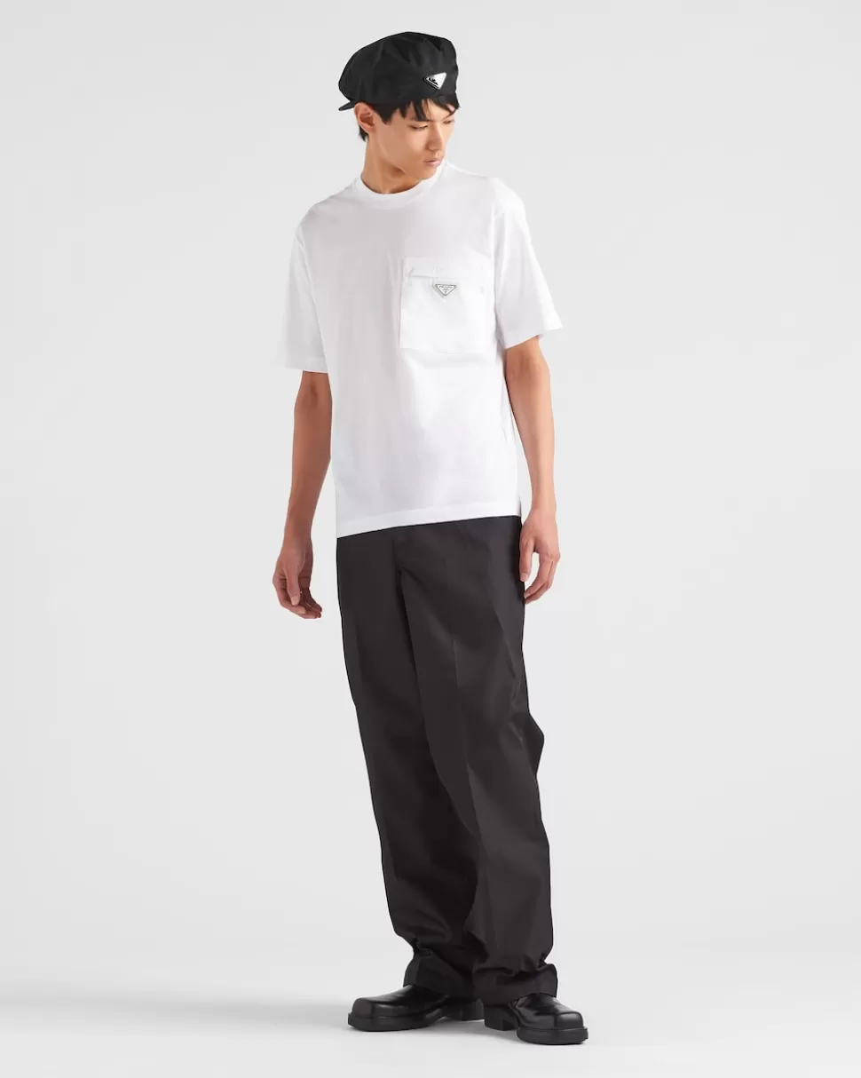 Prada Camiseta De Punto Y Re-nylon^Hombre CAMISETAS Y POLOS