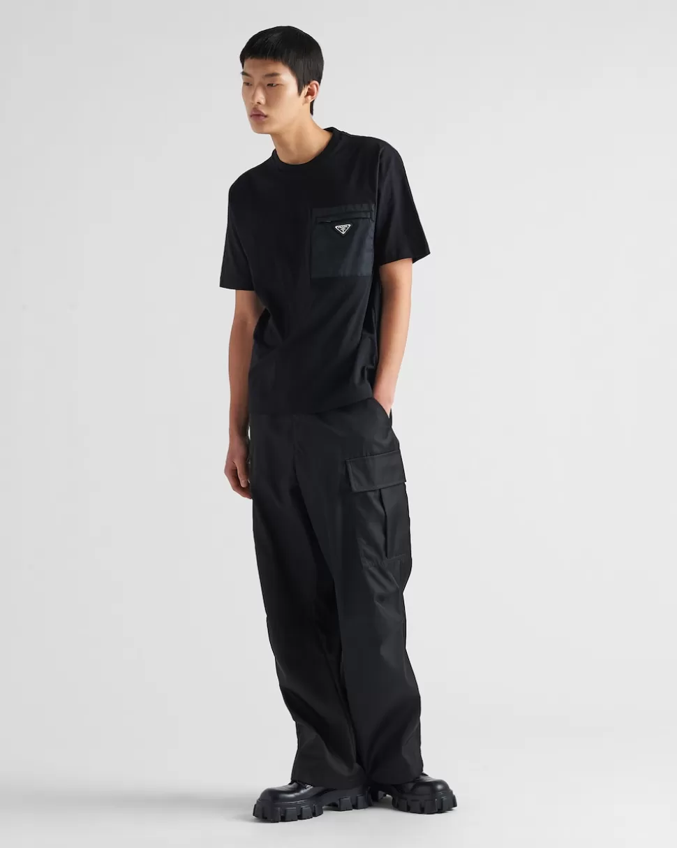 Prada Camiseta De Punto Y Re-nylon^Hombre CAMISETAS Y POLOS
