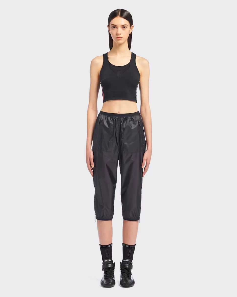 Prada Camiseta De Tirantes De Poliéster Reciclado^Mujer ROPA