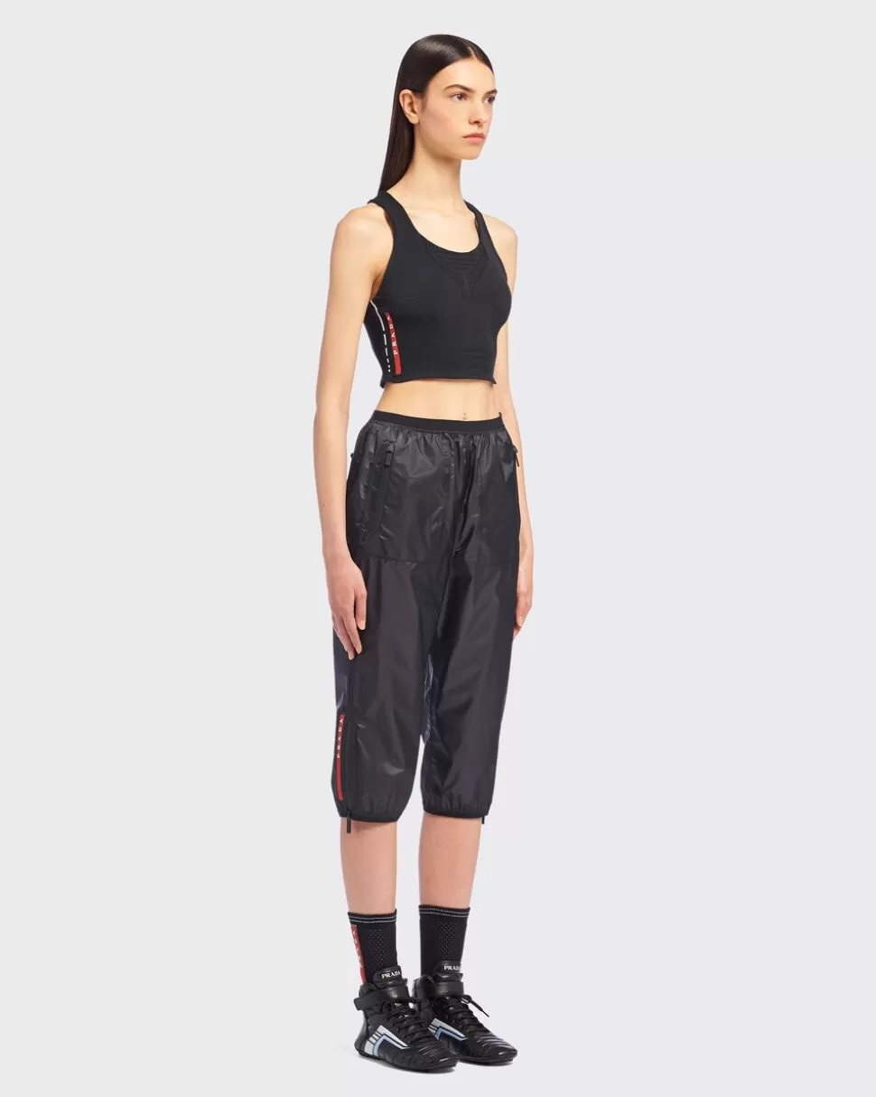 Prada Camiseta De Tirantes De Poliéster Reciclado^Mujer ROPA