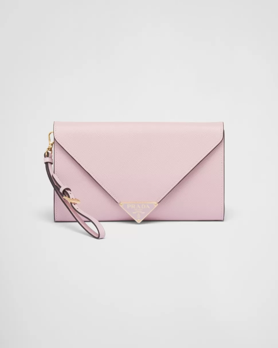Prada Cartera De Mano De Piel Saffiano Con Solapa^Mujer MINIBOLSOS | MINIBOLSOS