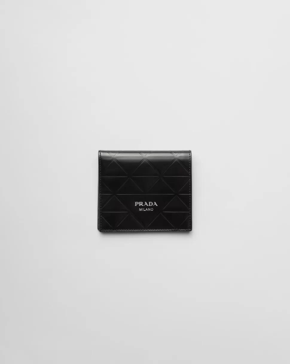 Prada Cartera De Piel Cepillada^Hombre CARTERAS Y TARJETEROS