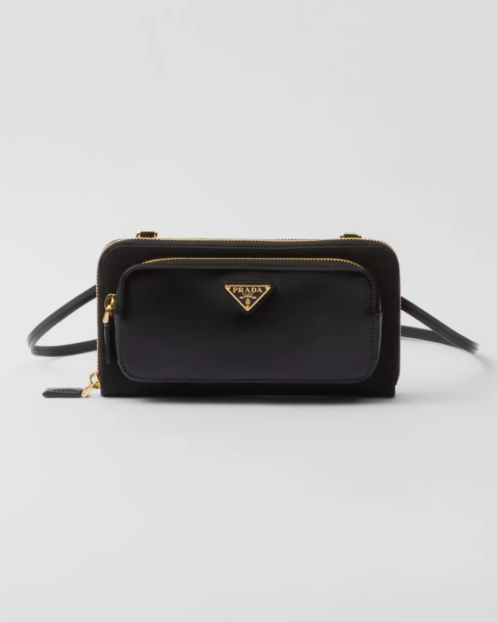 Prada Cartera De Re-nylon Y Piel Cepillada Con Bandolera^Mujer CARTERAS Y TARJETEROS