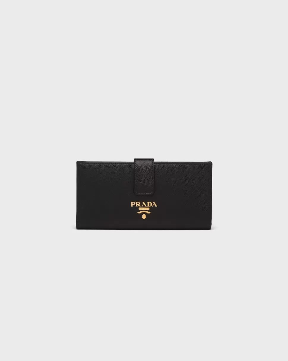 Prada Cartera Grande De Piel Saffiano^Mujer CARTERAS Y TARJETEROS