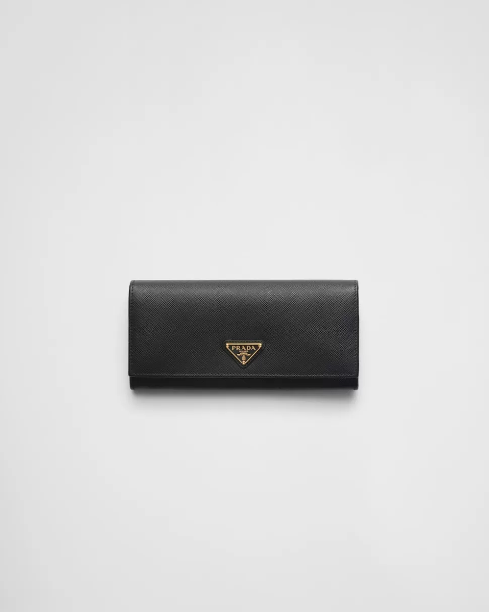 Prada Cartera Grande De Piel Saffiano^Mujer CARTERAS Y TARJETEROS
