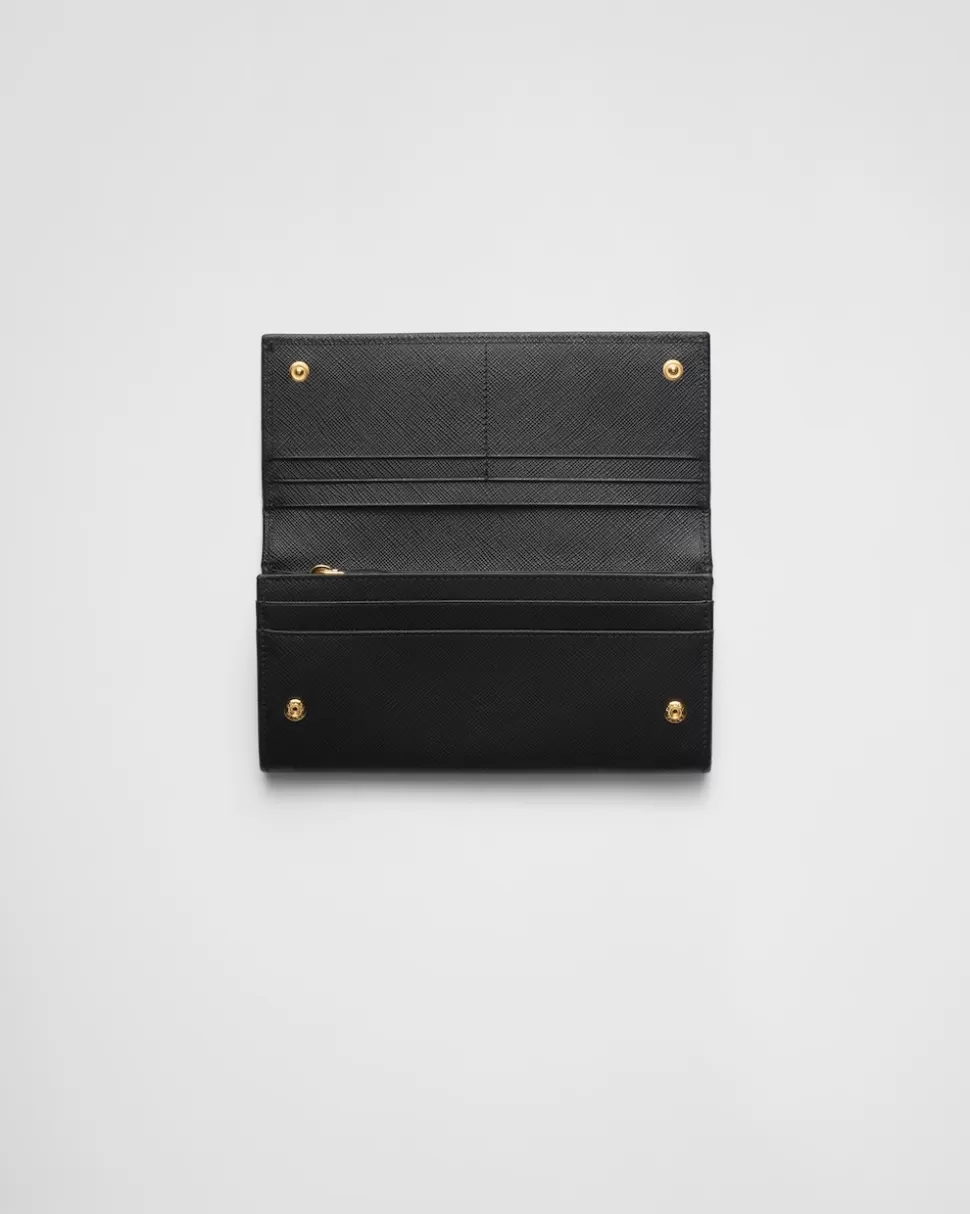 Prada Cartera Grande De Piel Saffiano^Mujer CARTERAS Y TARJETEROS