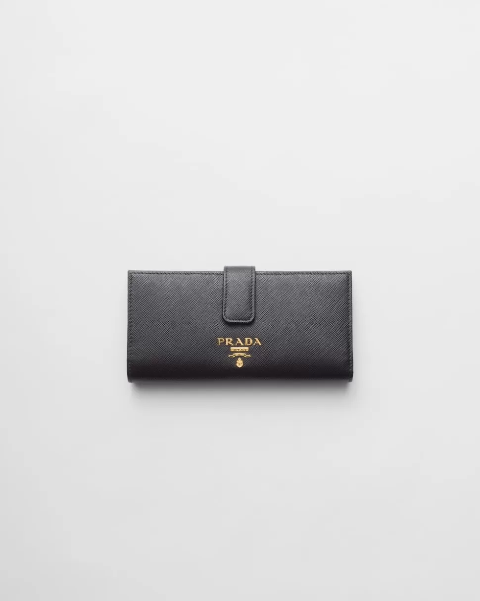 Prada Cartera Grande De Piel Saffiano^Mujer CARTERAS Y TARJETEROS