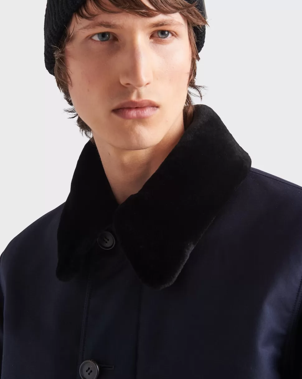 Prada Cazadora Con Cuello De Borreguillo^Hombre CHAQUETAS Y ABRIGOS