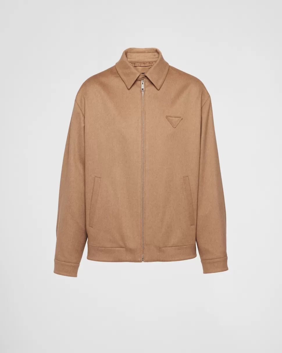Prada Cazadora Corta De Pelo De Camello^Hombre CHAQUETAS Y ABRIGOS