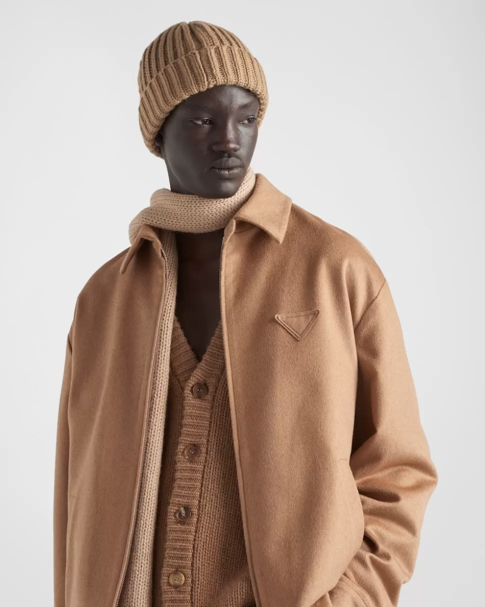 Prada Cazadora Corta De Pelo De Camello^Hombre CHAQUETAS Y ABRIGOS