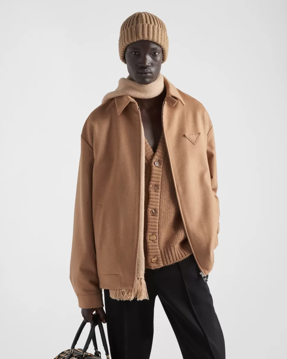 Prada Cazadora Corta De Pelo De Camello^Hombre CHAQUETAS Y ABRIGOS