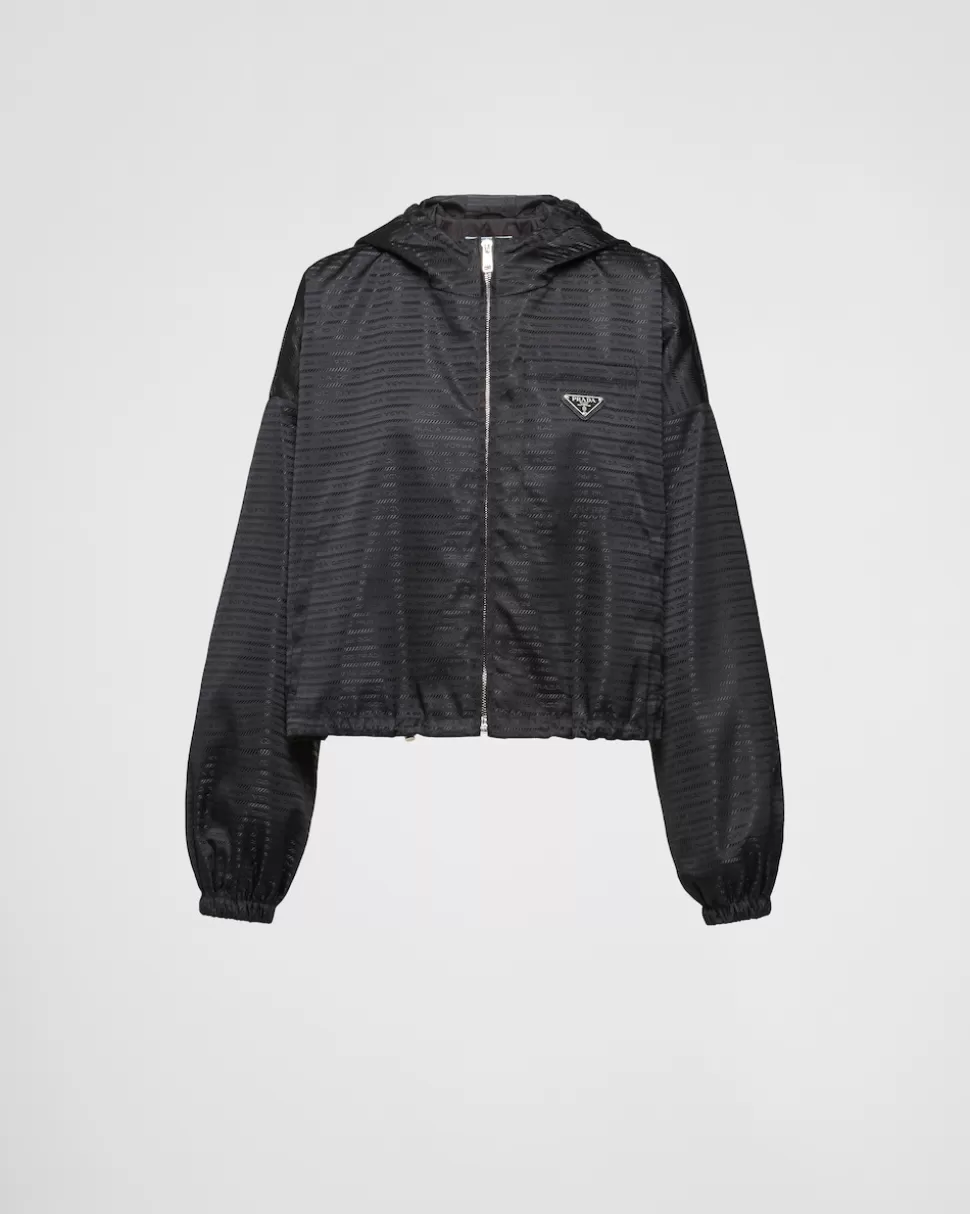 Prada Cazadora Corta De Re-nylon Con Capucha^Mujer COLECCIÓN FEMENINA | ROPA DE ABRIGO