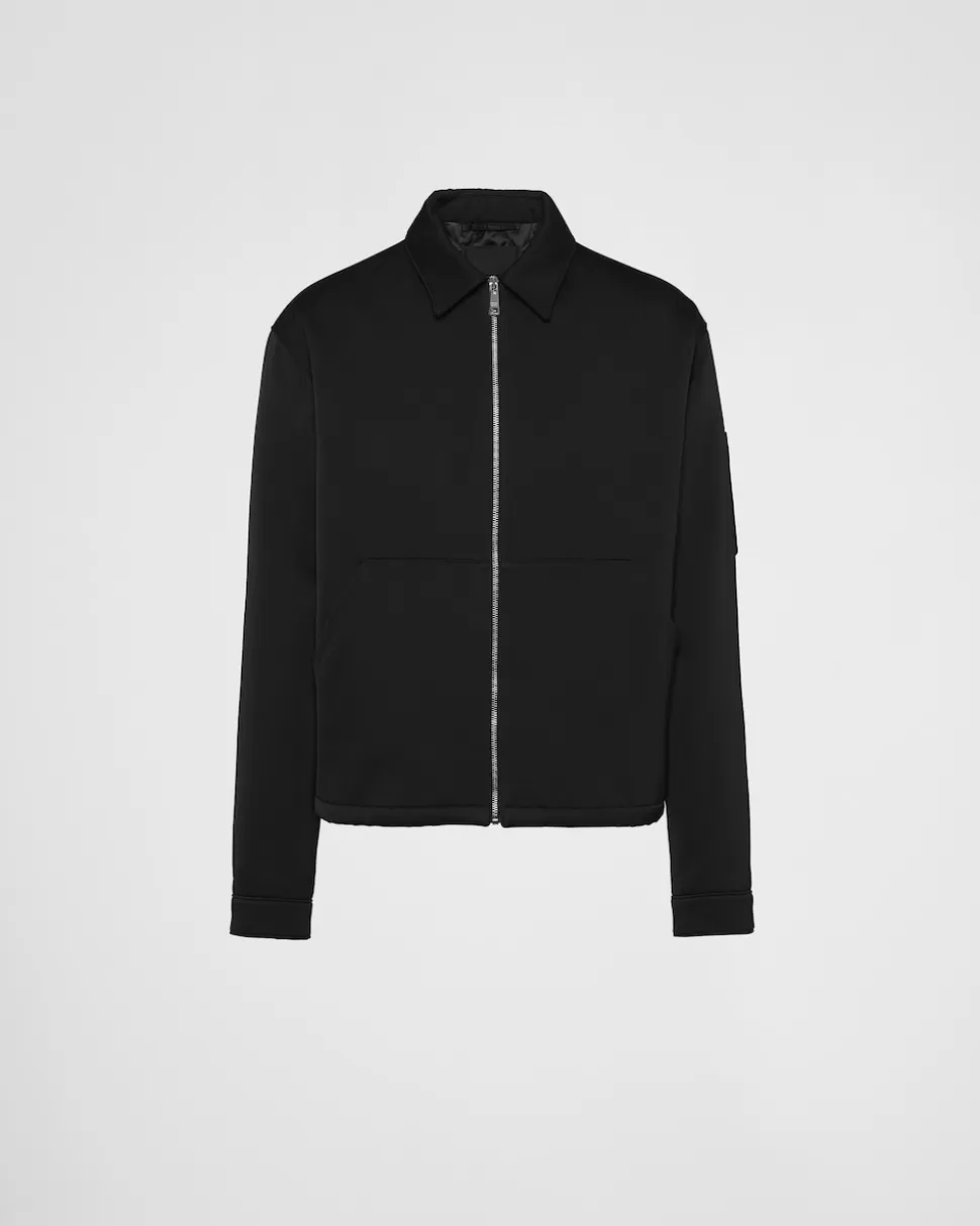 Prada Cazadora De Algodón Y Seda^Hombre CHAQUETAS Y ABRIGOS