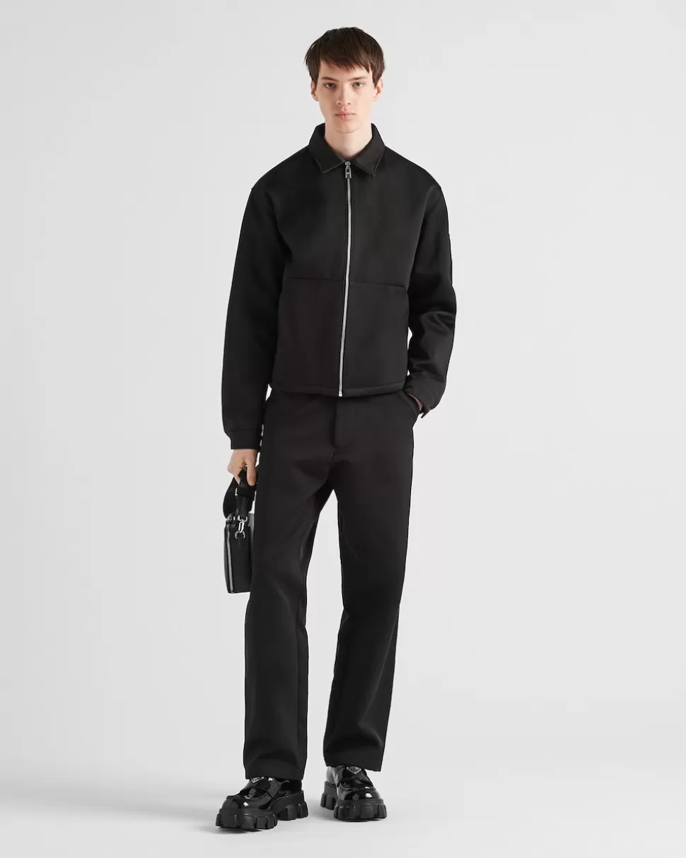 Prada Cazadora De Algodón Y Seda^Hombre CHAQUETAS Y ABRIGOS