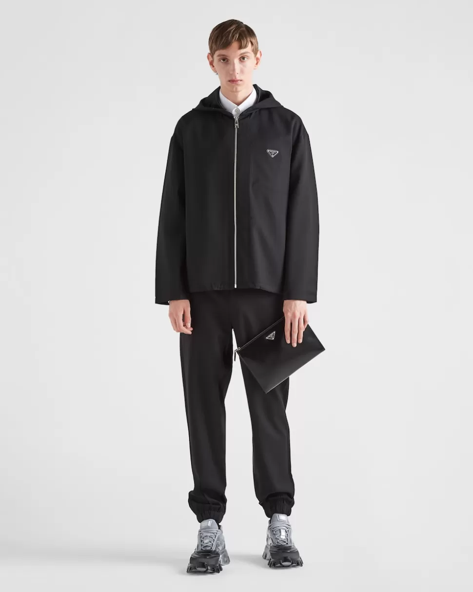 Prada Cazadora De Lana Con Capucha^Hombre CHAQUETAS Y ABRIGOS