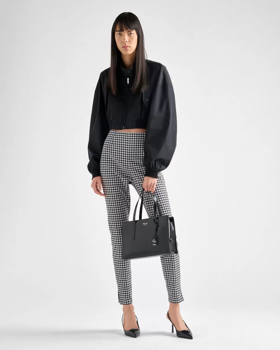 Prada Cazadora De Panamá De Algodón^Mujer ROPA DE ABRIGO
