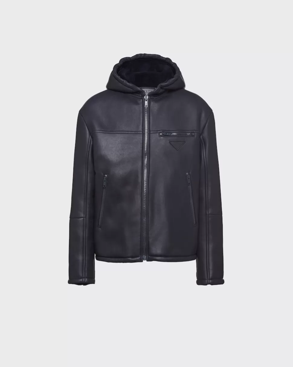 Prada Cazadora De Piel De Oveja^Hombre ROPA DE PIEL