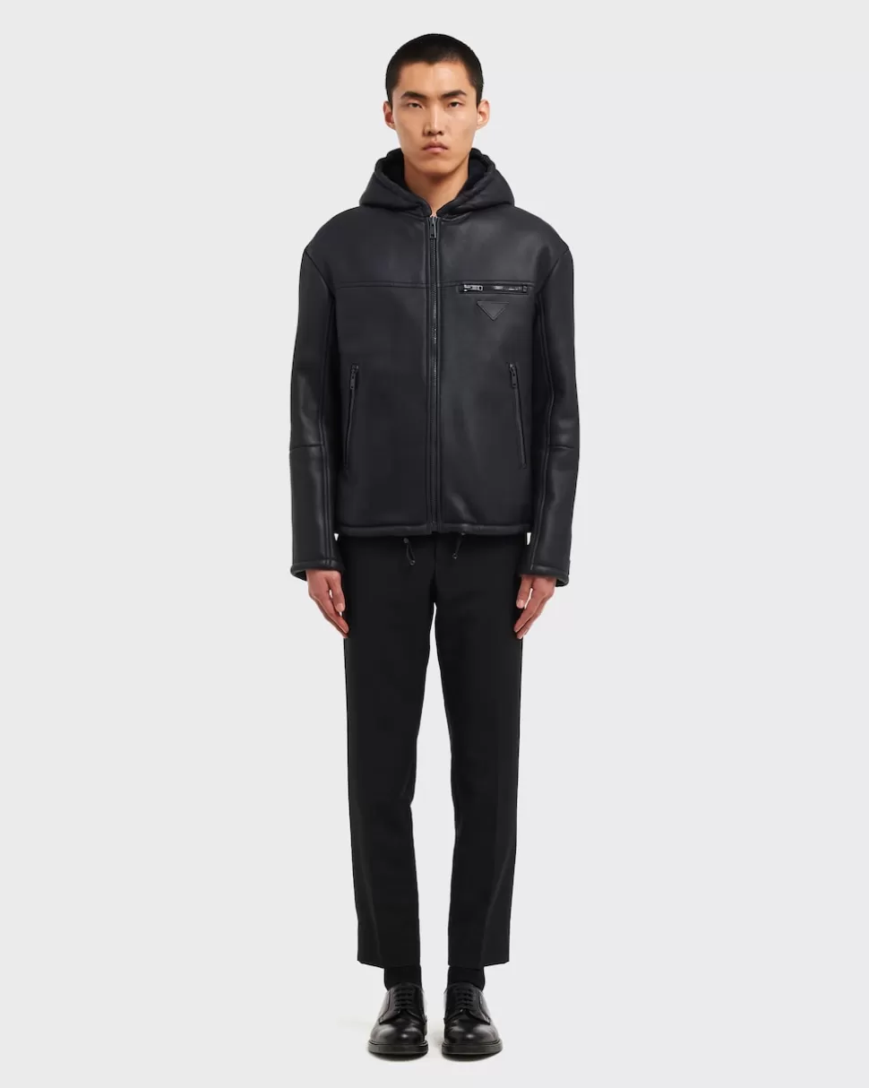 Prada Cazadora De Piel De Oveja^Hombre ROPA DE PIEL
