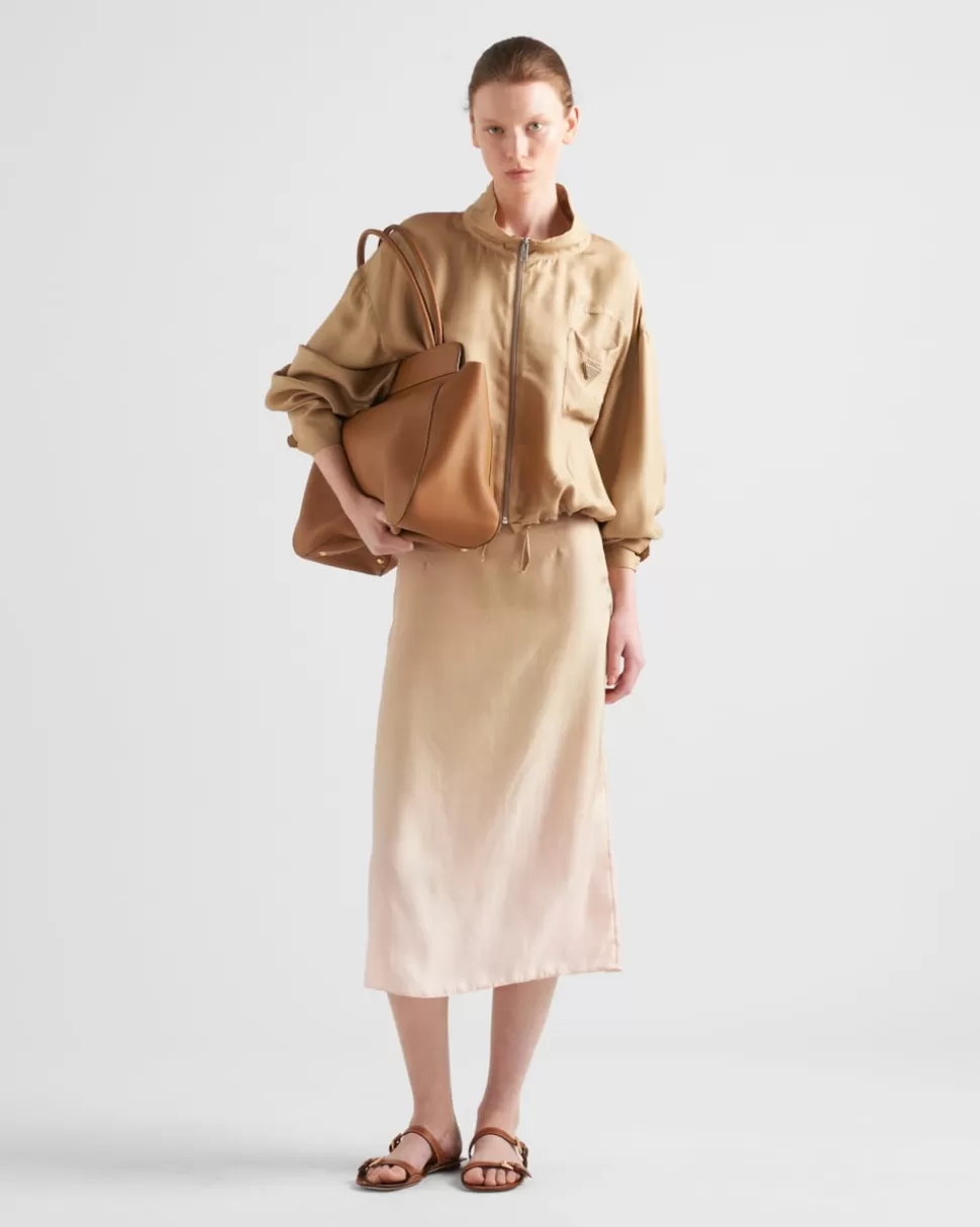 Prada Cazadora De Sarga De Seda^Mujer CHAQUETAS Y ABRIGOS