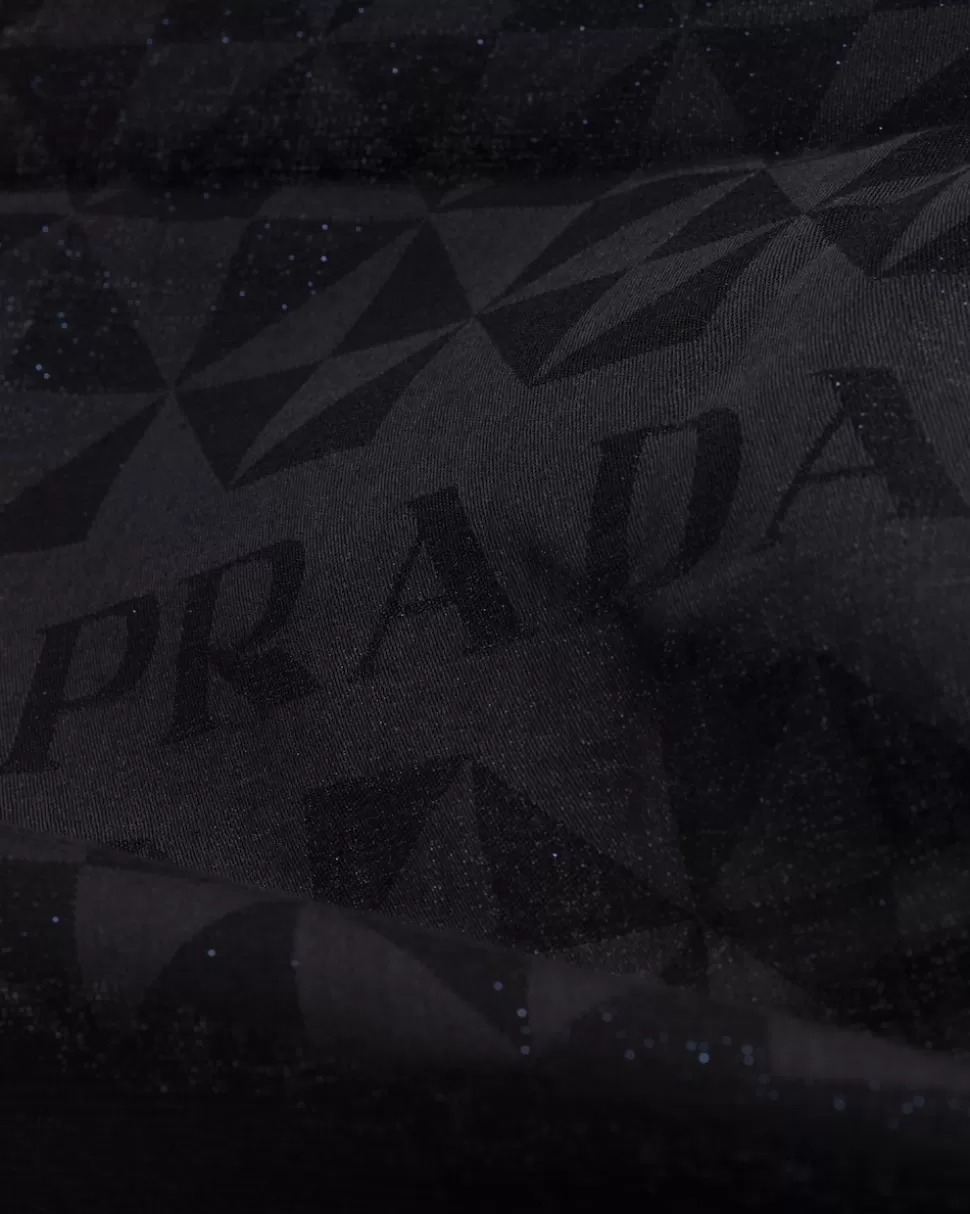Prada Chal De Jacquard De Lana, Seda, Cachemir Y Lúrex^Mujer BUFANDAS Y PAÑUELOS