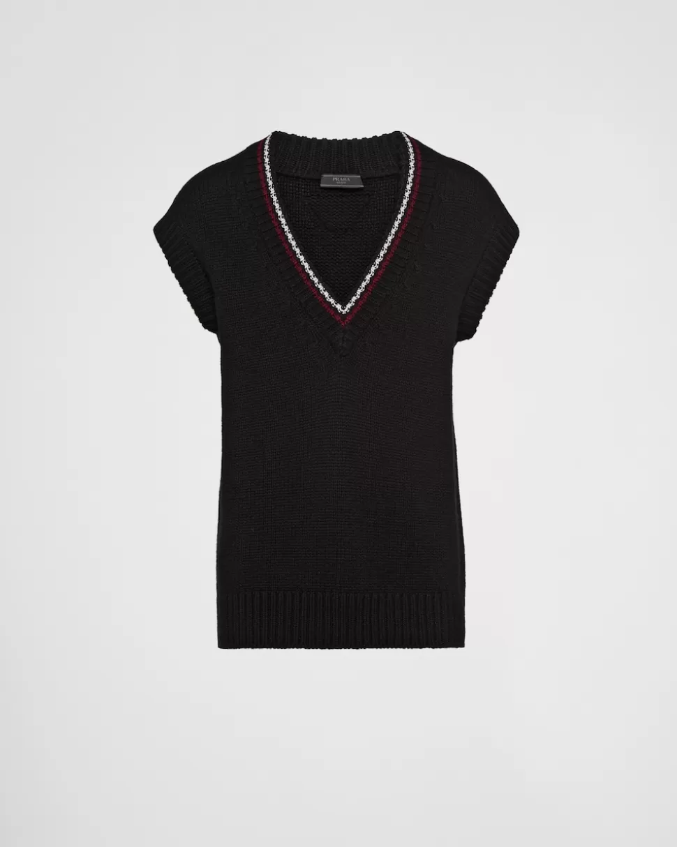 Prada Chaleco De Cachemir^Hombre TEJIDOS DE PUNTO