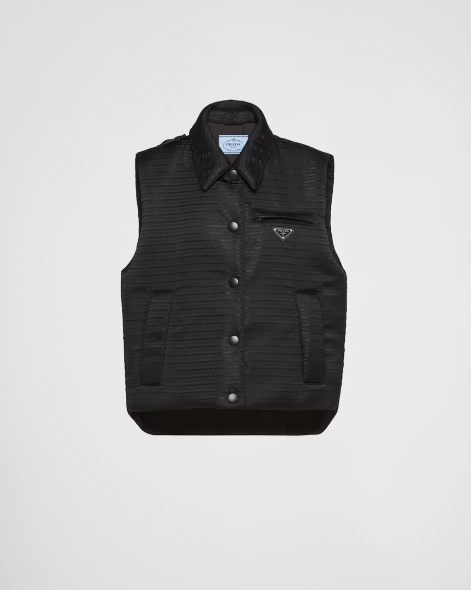 Prada Chaleco De Re-nylon Acolchado^Mujer ROPA DE ABRIGO