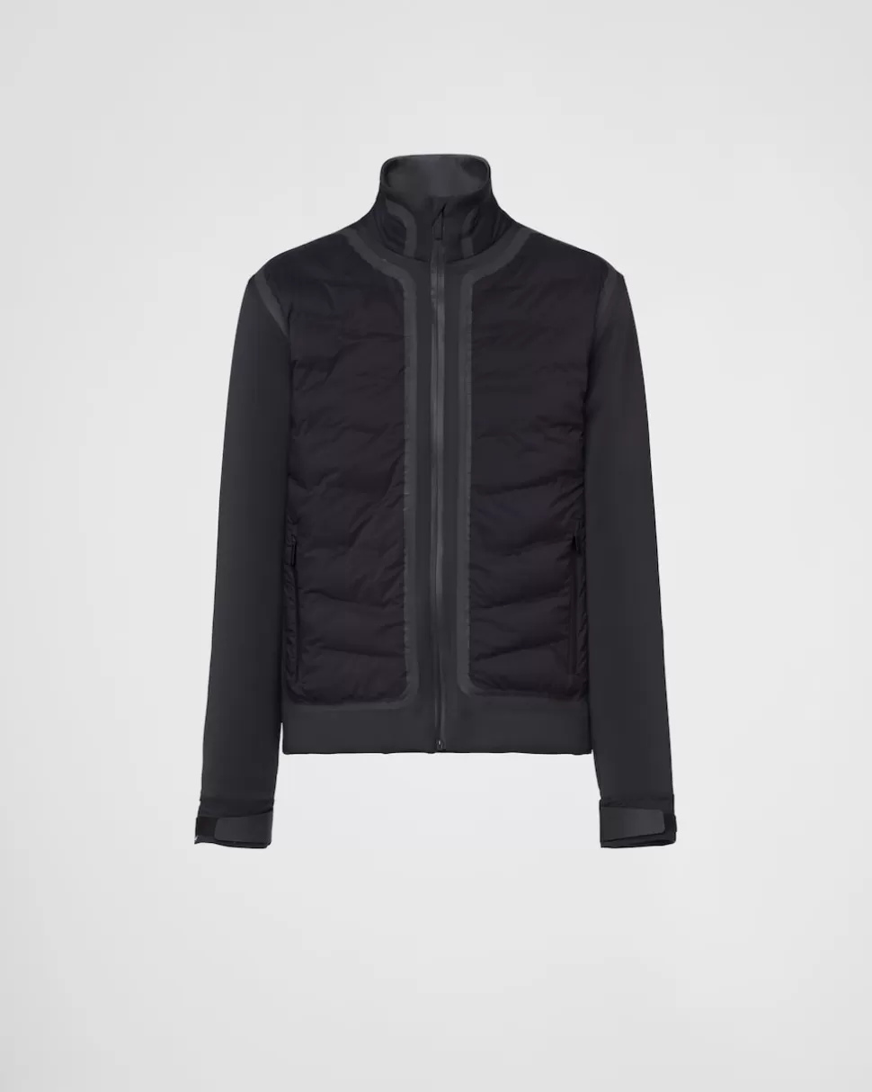 Prada Chaqueta Acolchada De Punto Doble Reciclado^Hombre ROPA