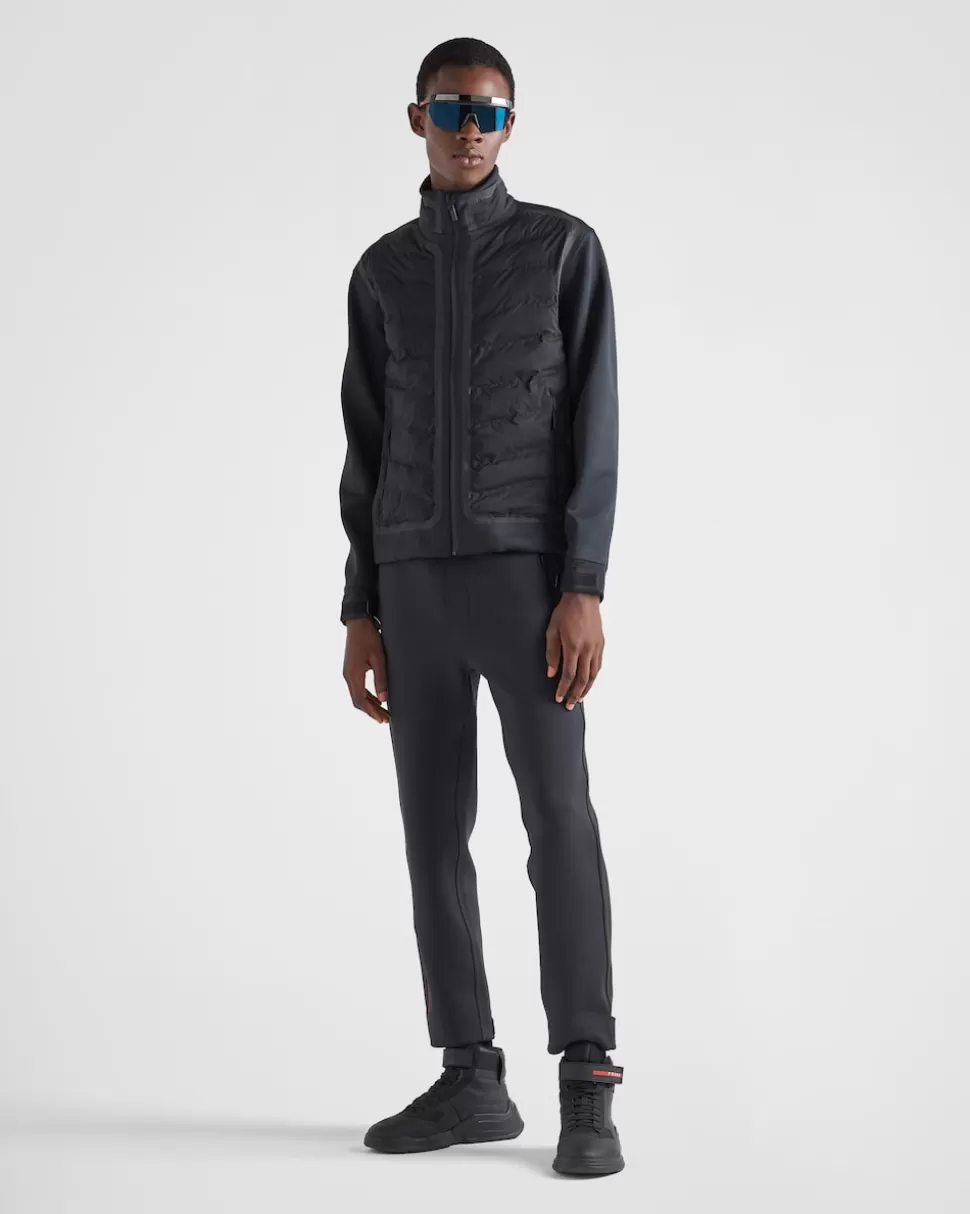 Prada Chaqueta Acolchada De Punto Doble Reciclado^Hombre ROPA