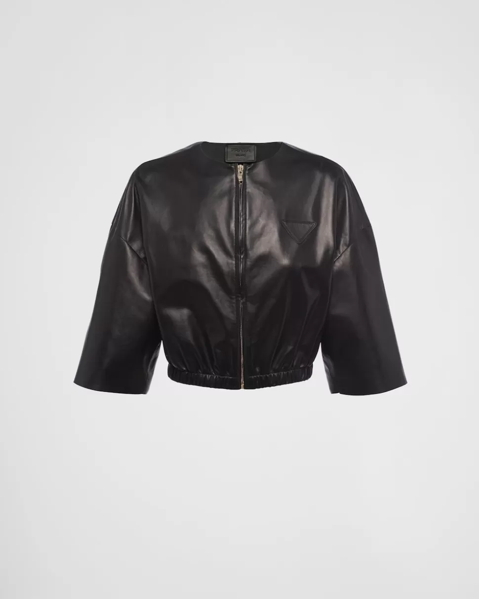 Prada Chaqueta Bomber De Napa^Mujer ROPA DE PIEL