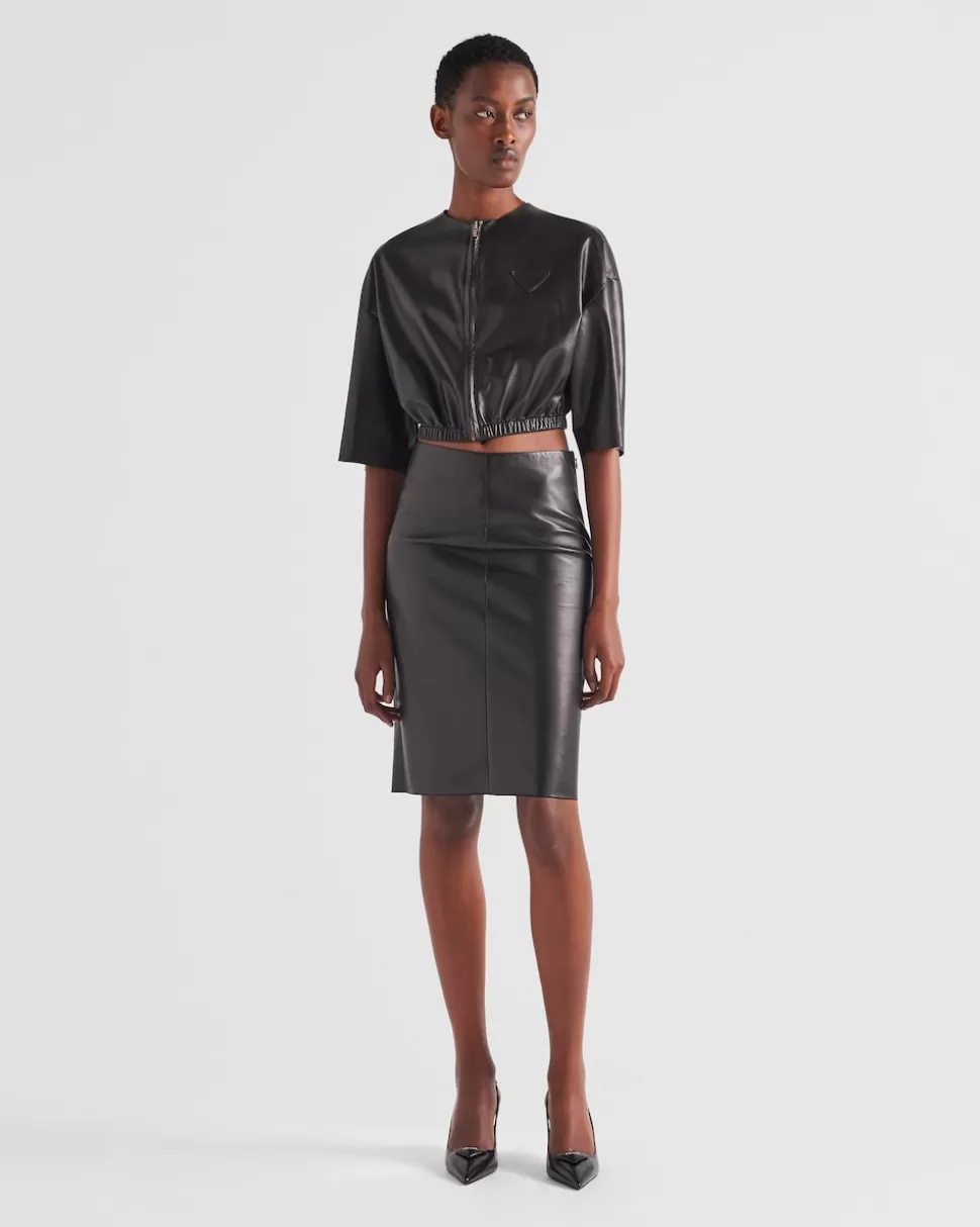 Prada Chaqueta Bomber De Napa^Mujer ROPA DE PIEL
