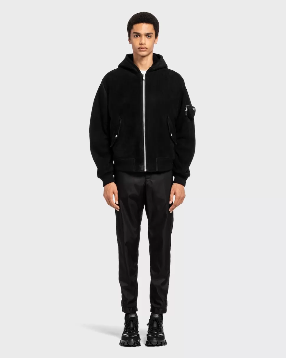 Prada Chaqueta Bomber De Piel Vuelta^Hombre ROPA DE PIEL