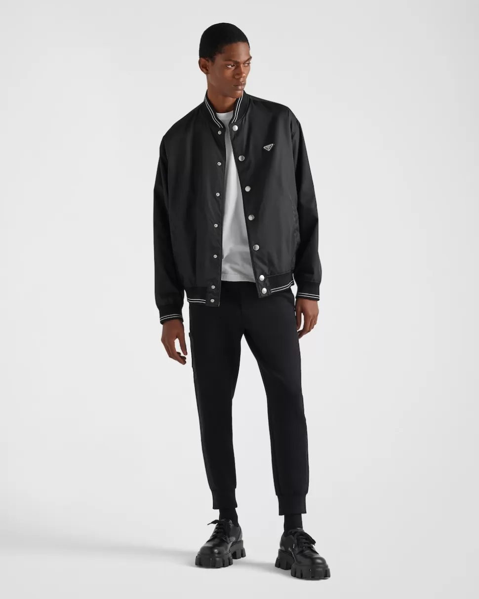 Prada Chaqueta Bomber Reversible De Felpa De Algodón Y Re-nylon^Hombre ROPA DEPORTIVA Y SUDADERAS