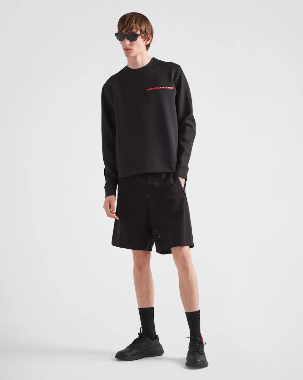 Prada Chaqueta Con Capucha De Tejido Técnico^Hombre ROPA