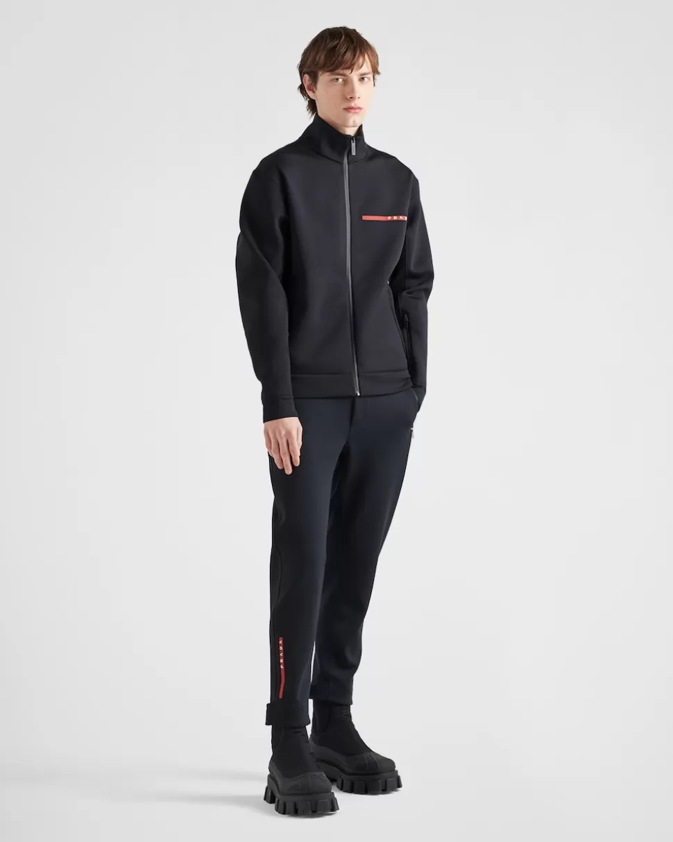 Prada Chaqueta Con Capucha De Tejido Técnico^Hombre ROPA