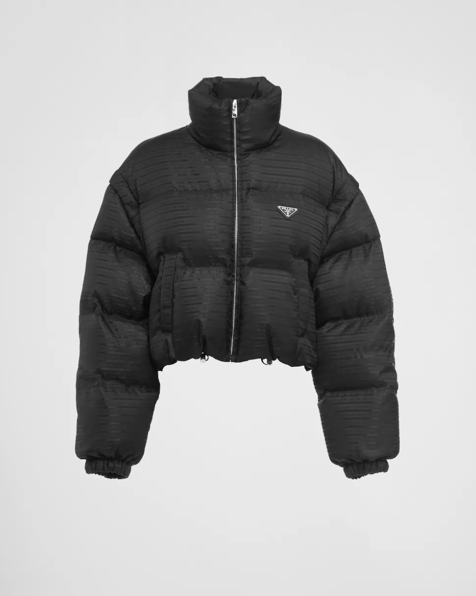Prada Chaqueta Corta Con Capucha De Plumón Y Re-nylon^Mujer COLECCIÓN FEMENINA | ROPA DE ABRIGO
