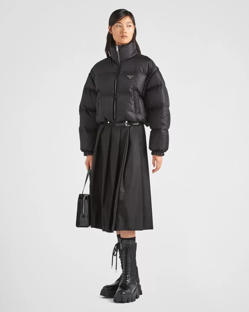 Prada Chaqueta Corta Con Capucha De Plumón Y Re-nylon^Mujer COLECCIÓN FEMENINA | ROPA DE ABRIGO