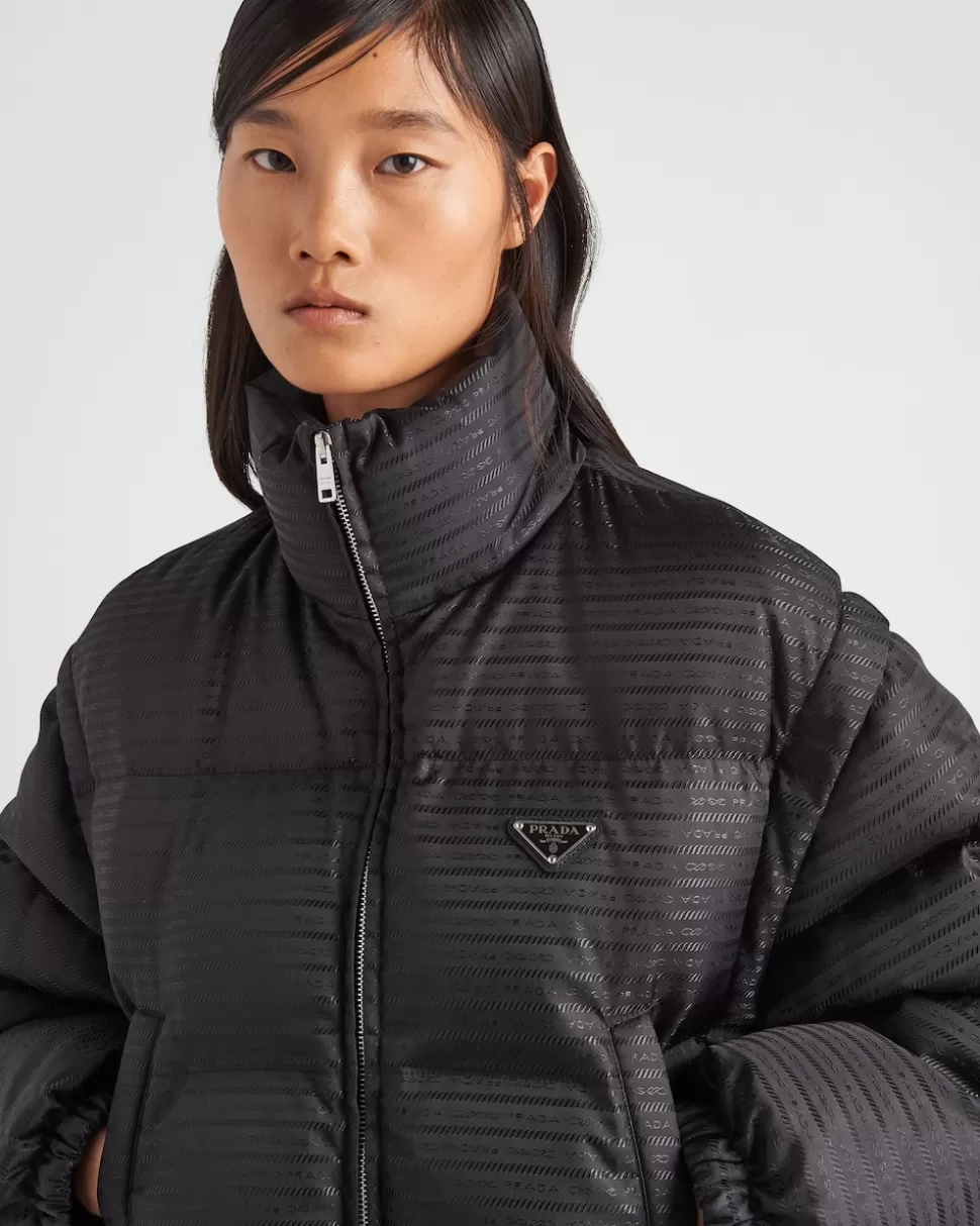 Prada Chaqueta Corta Con Capucha De Plumón Y Re-nylon^Mujer COLECCIÓN FEMENINA | ROPA DE ABRIGO