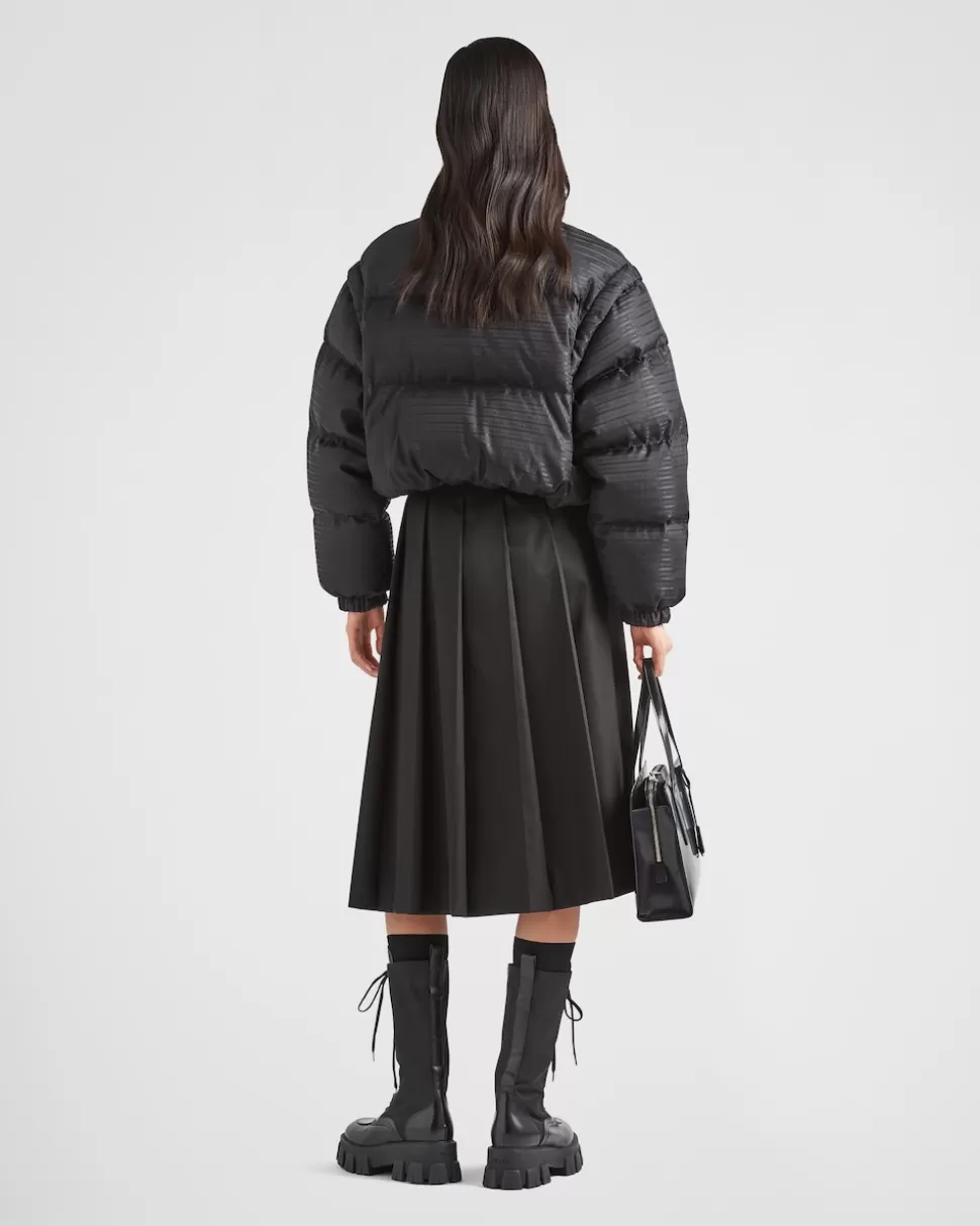 Prada Chaqueta Corta Con Capucha De Plumón Y Re-nylon^Mujer COLECCIÓN FEMENINA | ROPA DE ABRIGO