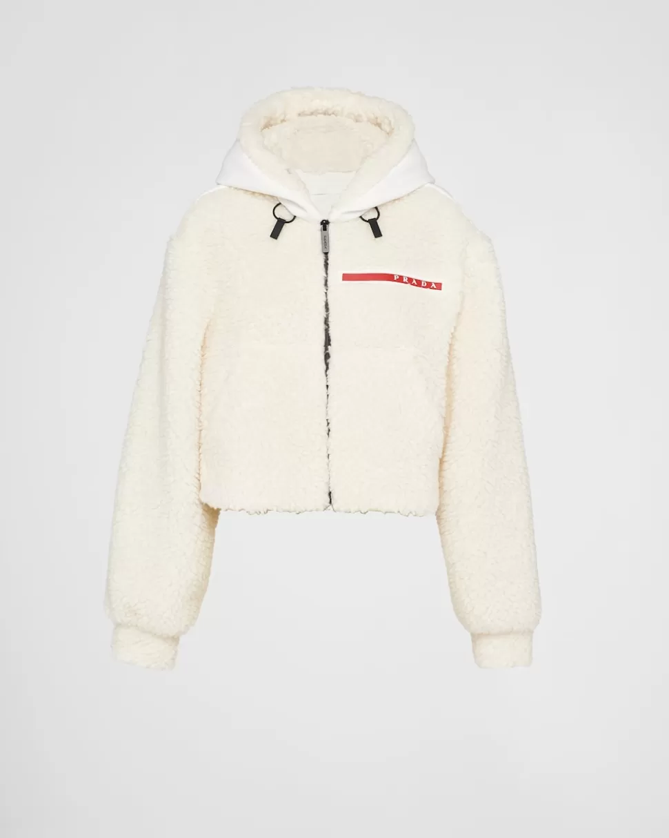 Prada Chaqueta Corta De Doble Forro Polar^Mujer ROPA