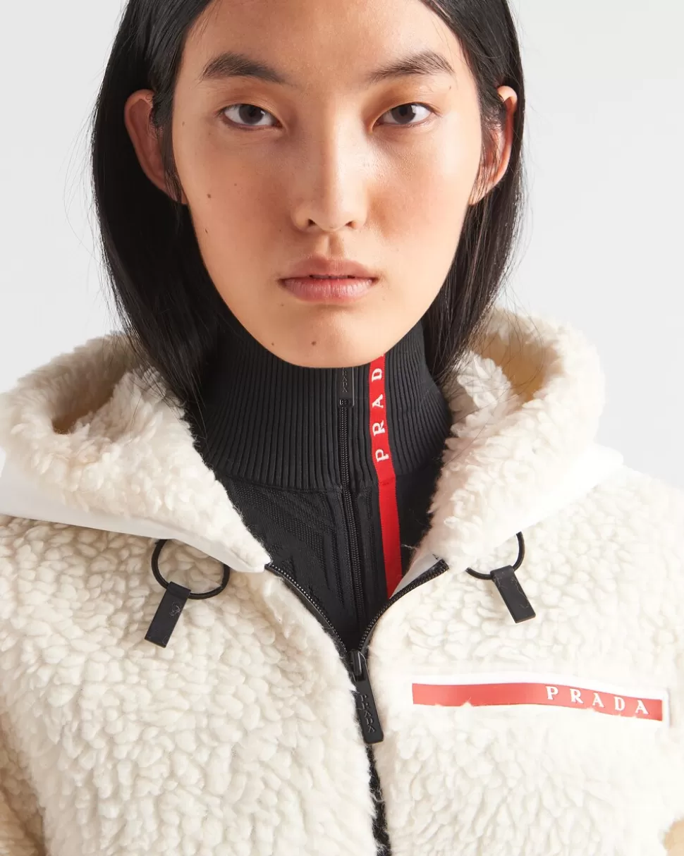 Prada Chaqueta Corta De Doble Forro Polar^Mujer ROPA
