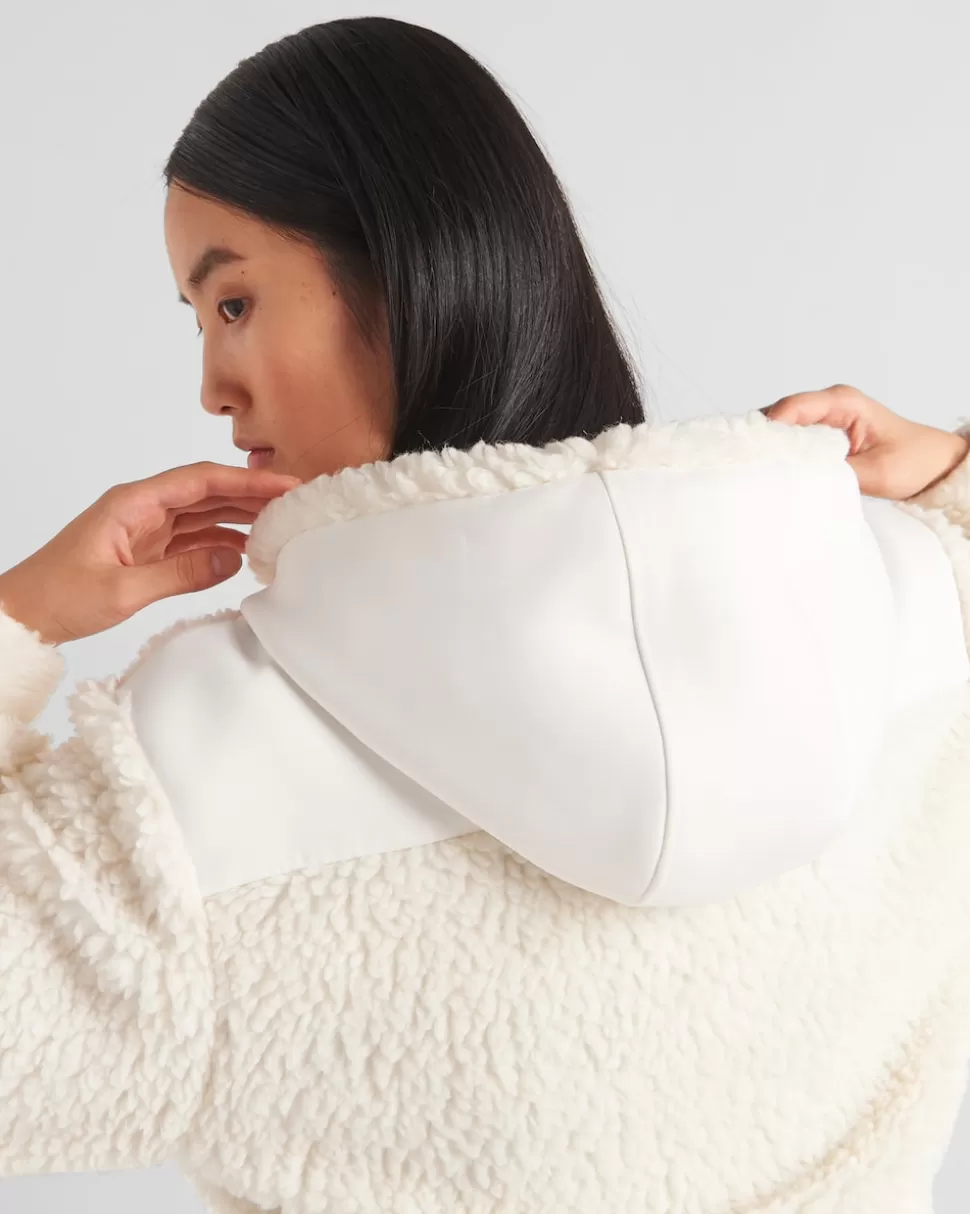 Prada Chaqueta Corta De Doble Forro Polar^Mujer ROPA