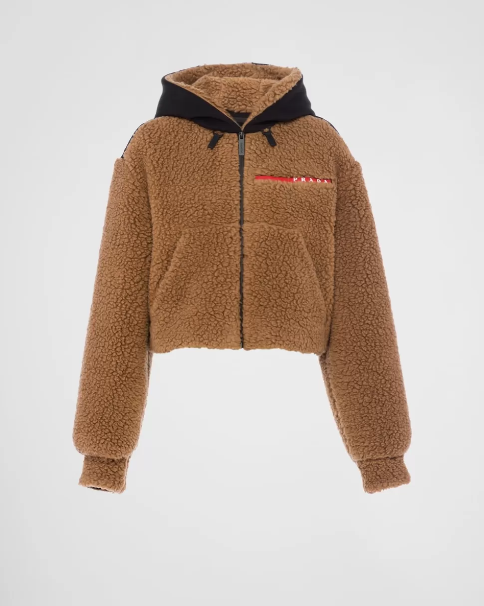 Prada Chaqueta Corta De Doble Forro Polar^Mujer ROPA