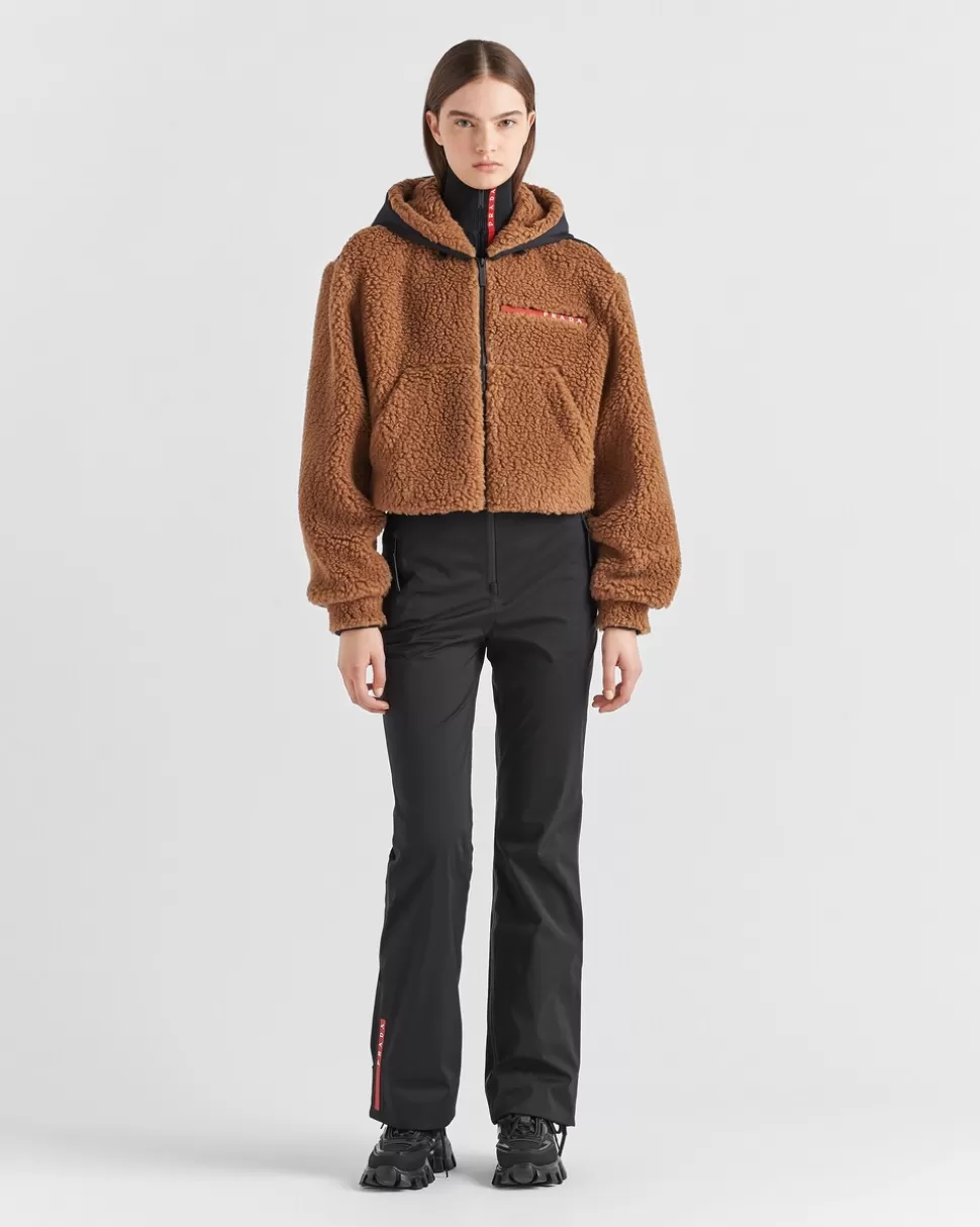 Prada Chaqueta Corta De Doble Forro Polar^Mujer ROPA