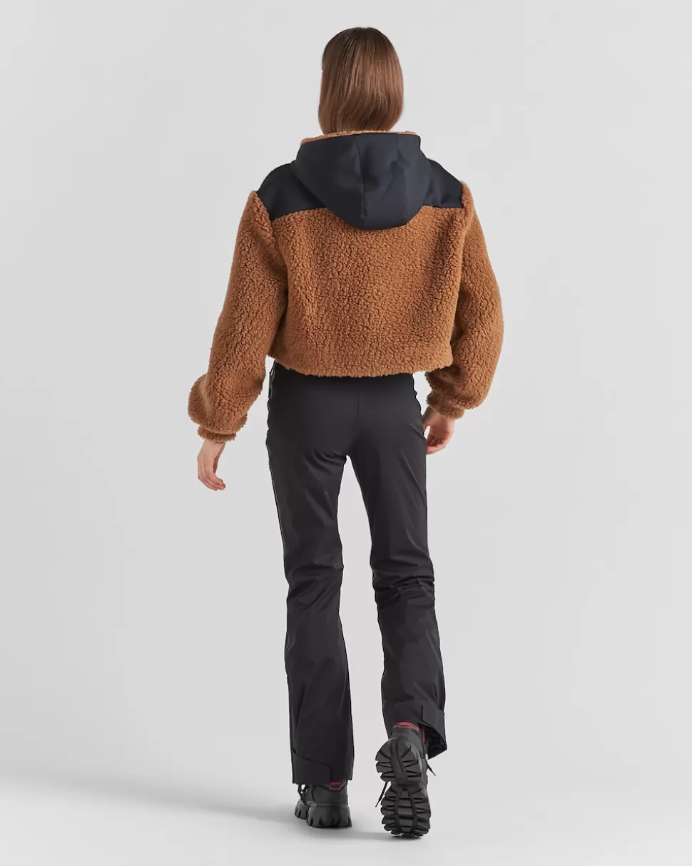 Prada Chaqueta Corta De Doble Forro Polar^Mujer ROPA