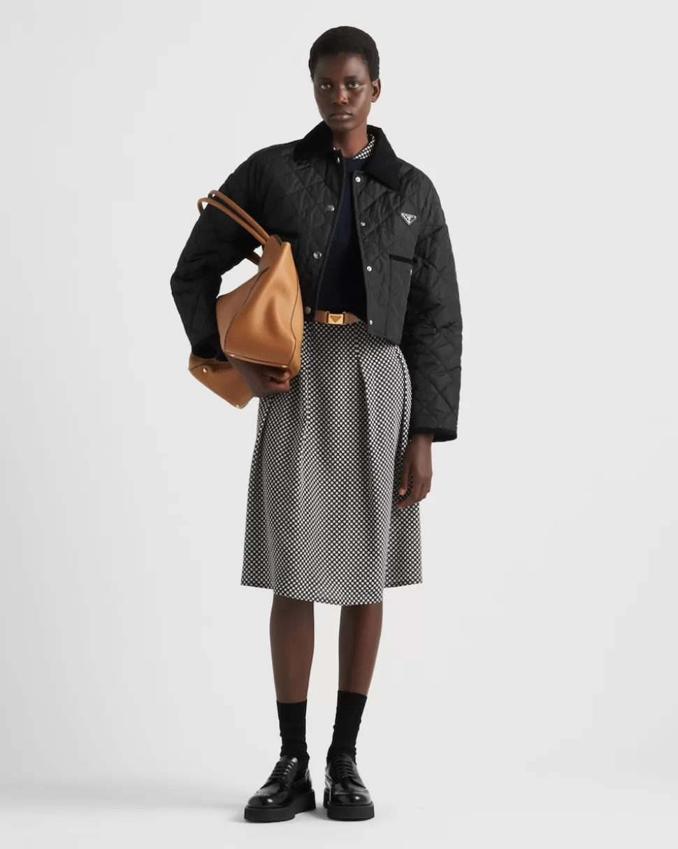Prada Chaqueta Corta De Re-nylon Ligera^Mujer ROPA DE ABRIGO