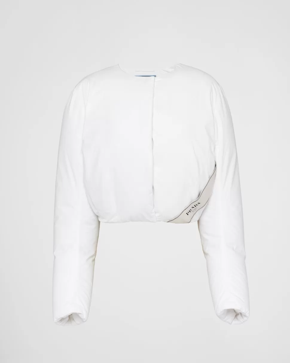 Prada Chaqueta De Algodón Con Plumón^Mujer ROPA DE ABRIGO