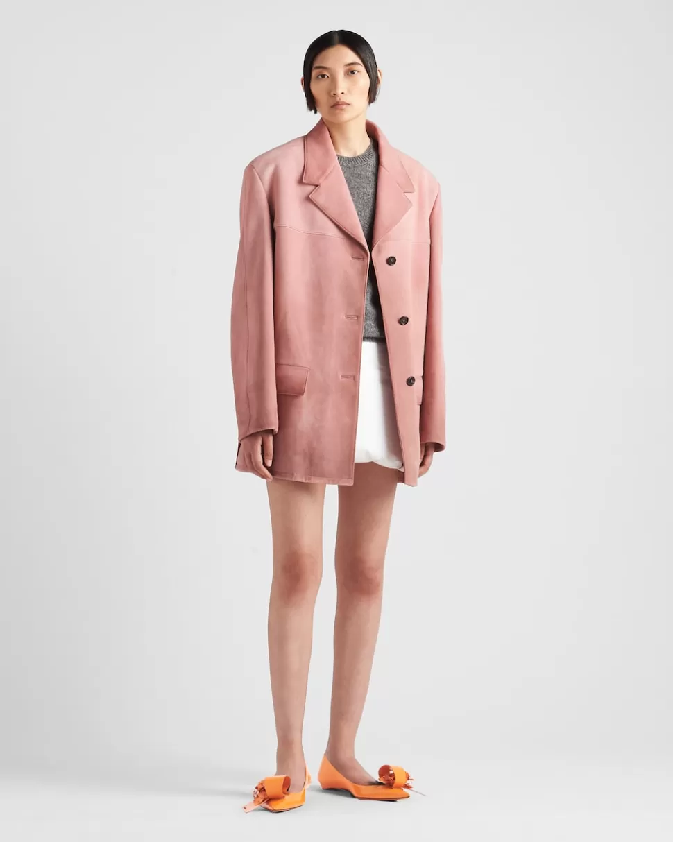Prada Chaqueta De Ante^Mujer ROPA DE PIEL