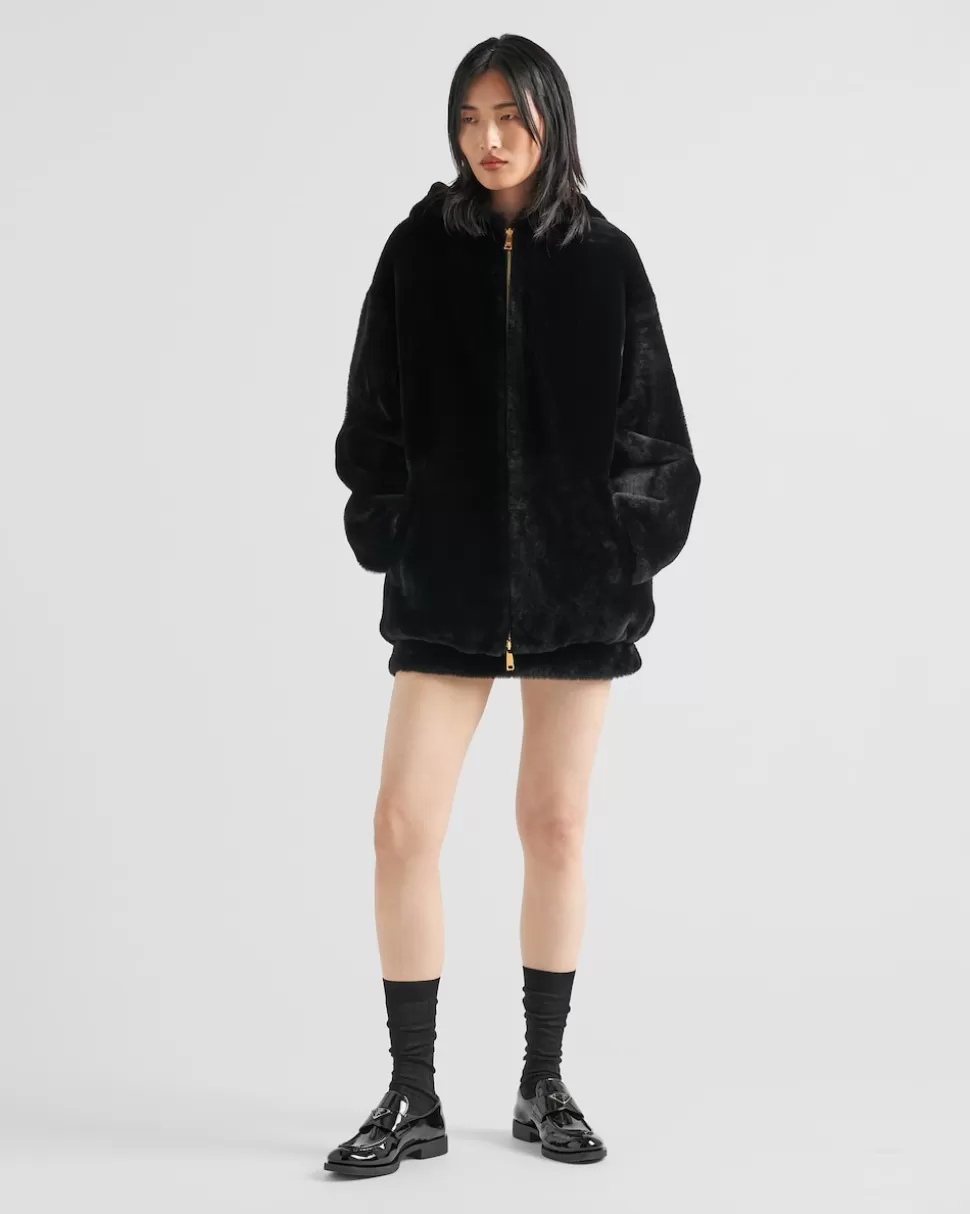 Prada Chaqueta De Borreguillo^Mujer ROPA DE PIEL