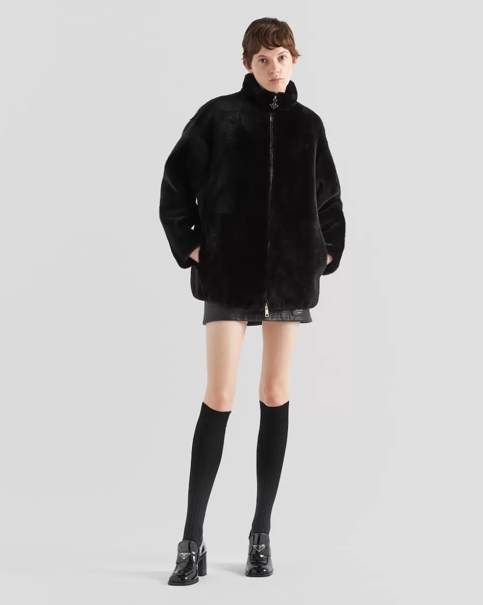 Prada Chaqueta De Borreguillo^Mujer ROPA DE PIEL