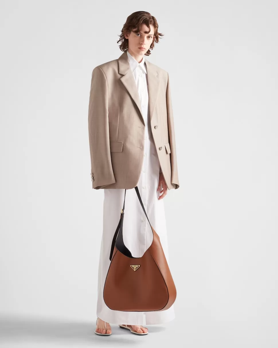 Prada Chaqueta De Botonadura Simple De Mohair Ligero^Mujer CHAQUETAS Y ABRIGOS